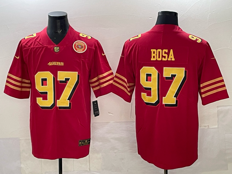Men San Francisco 49ers #97 Bosa Red  Nike Limited NFL 2025 Jersey 002->san francisco 49ers->NFL Jersey